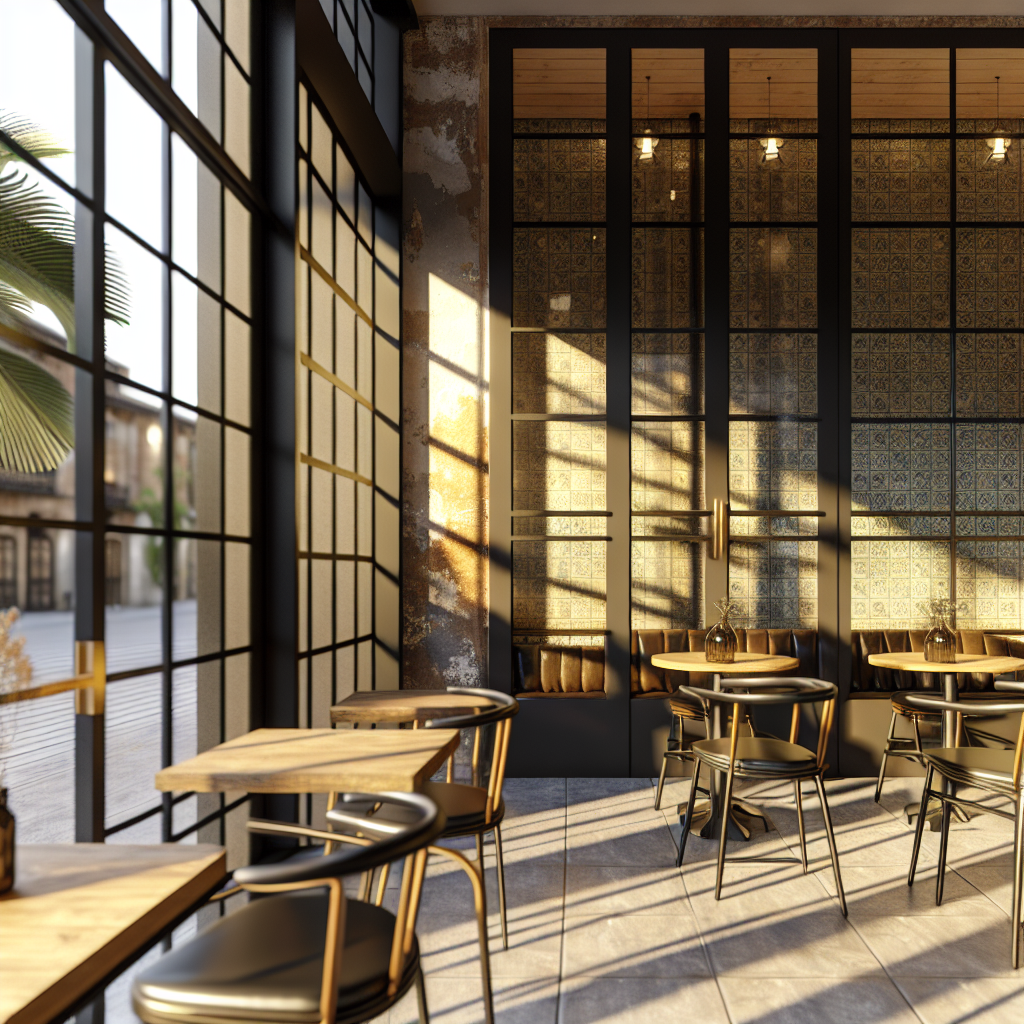 카페 인테리어 디자인 - 상업 공간